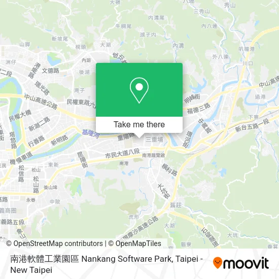 南港軟體工業園區 Nankang Software Park map