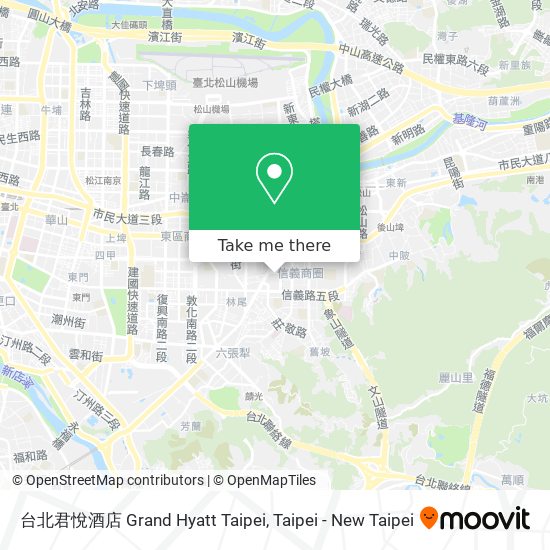 台北君悅酒店 Grand Hyatt Taipei map