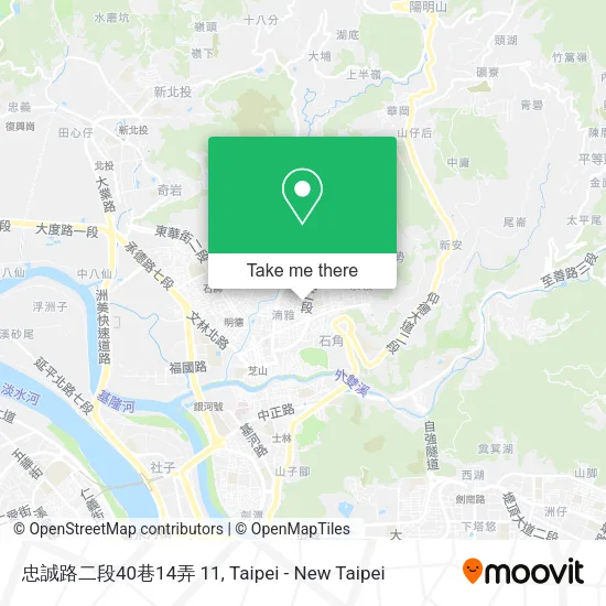 忠誠路二段40巷14弄 11 map