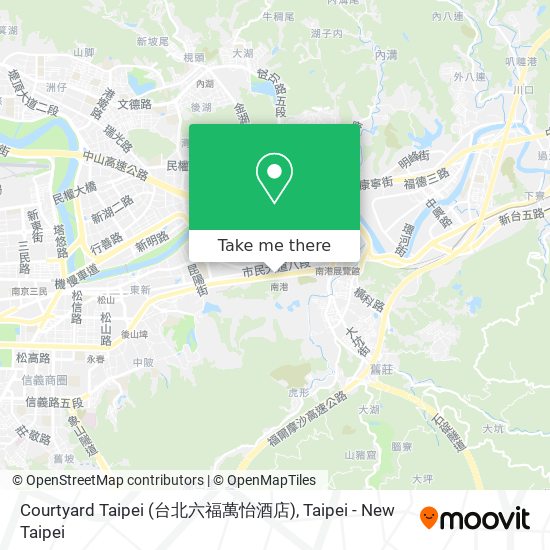 Courtyard Taipei (台北六福萬怡酒店) map