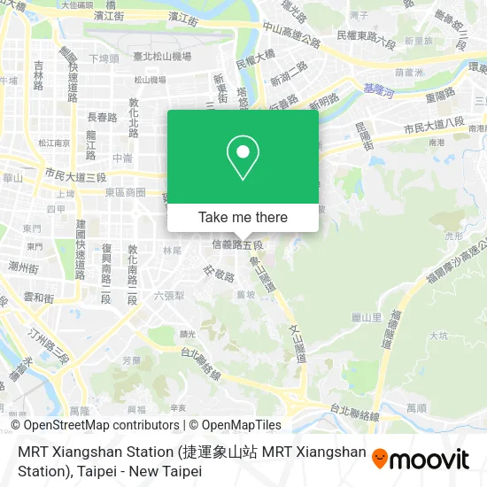 MRT Xiangshan Station map