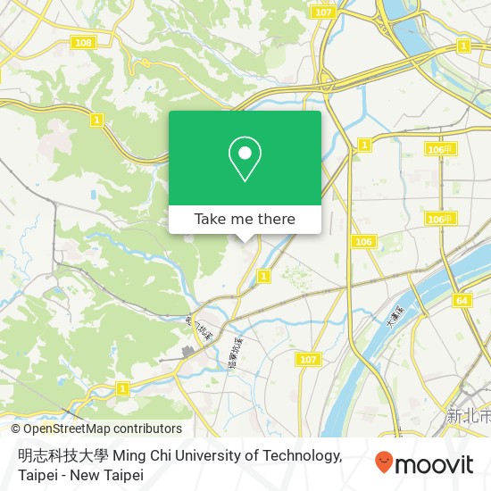 明志科技大學 Ming Chi University of Technology地圖