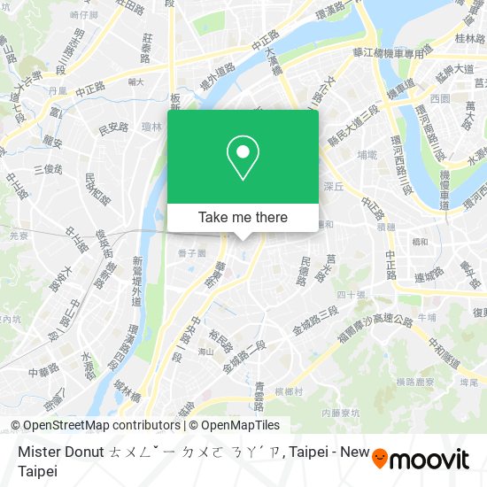 Mister Donut ㄊㄨㄥˇ ㄧ ㄉㄨㄛ ㄋㄚˊ ㄗ map