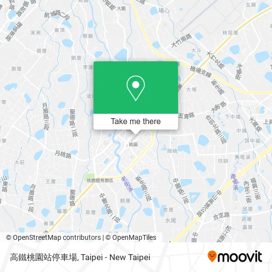 高鐵桃園站停車場地圖