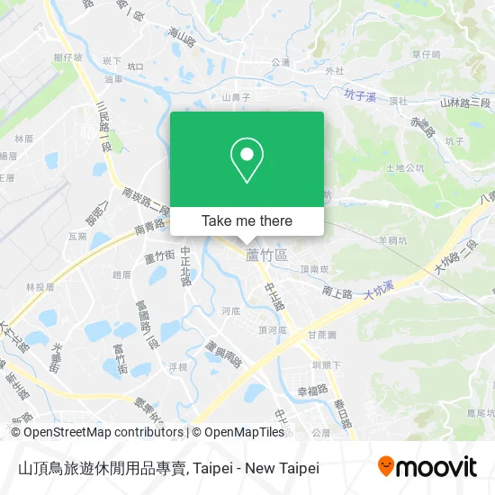 山頂鳥旅遊休閒用品專賣地圖