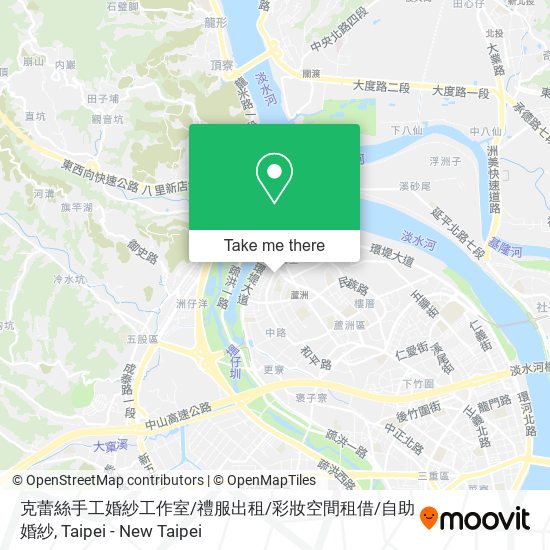 克蕾絲手工婚紗工作室/禮服出租/彩妝空間租借/自助婚紗 map