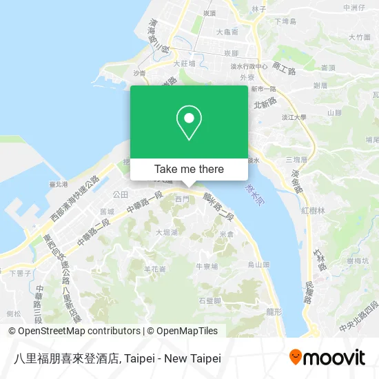 八里福朋喜來登酒店 map