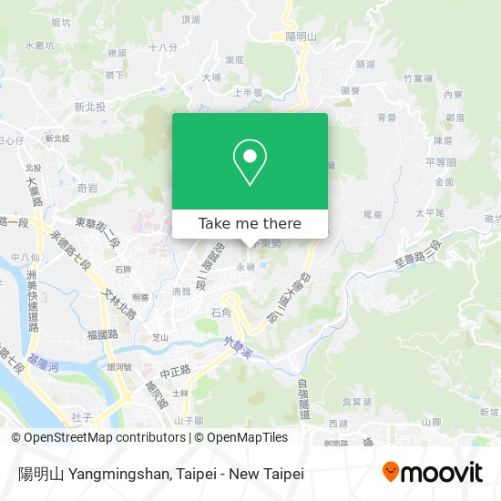 陽明山 Yangmingshan map
