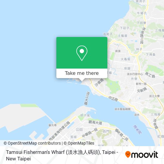 Tamsui Fisherman's Wharf (淡水漁人碼頭) map