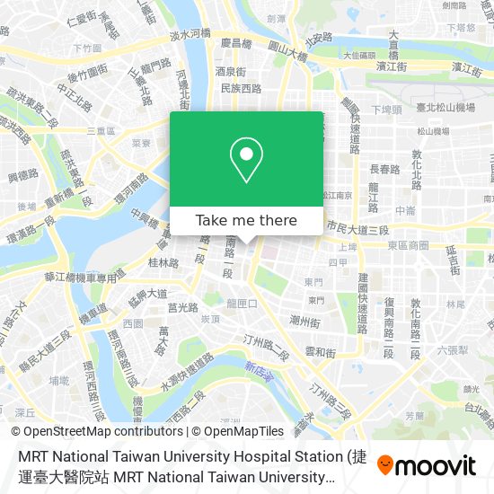 MRT National Taiwan University Hospital Station map