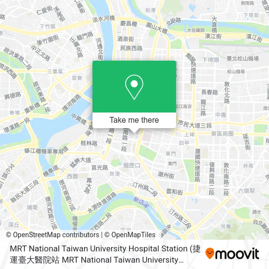 MRT National Taiwan University Hospital Station map
