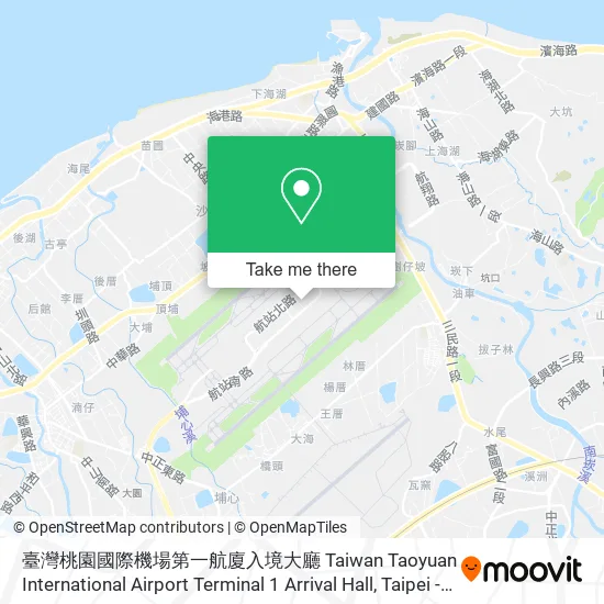 臺灣桃園國際機場第一航廈入境大廳 Taiwan Taoyuan International Airport Terminal 1 Arrival Hall地圖