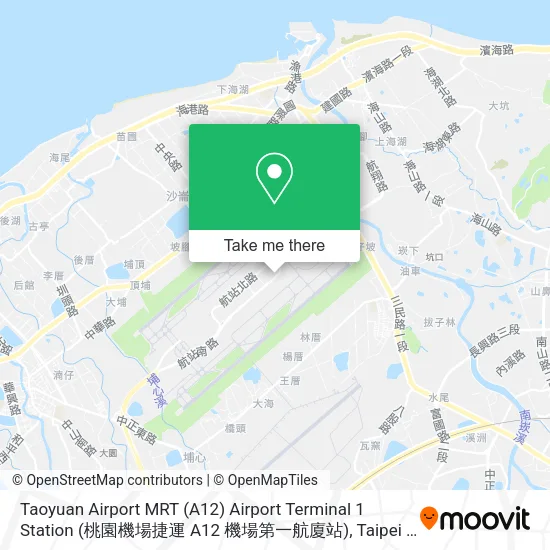 Taoyuan Airport MRT (A12) Airport Terminal 1 Station (桃園機場捷運 A12 機場第一航廈站) map