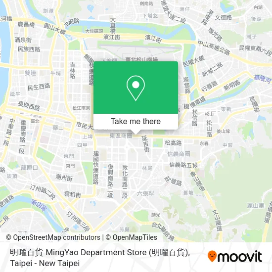 明曜百貨 MingYao Department Store地圖