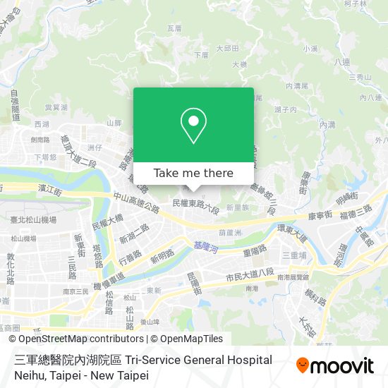 三軍總醫院內湖院區 Tri-Service General Hospital Neihu地圖