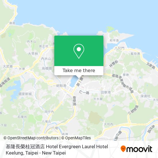 基隆長榮桂冠酒店 Hotel Evergreen Laurel Hotel Keelung地圖