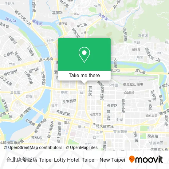 台北綠蒂飯店 Taipei Lotty Hotel map