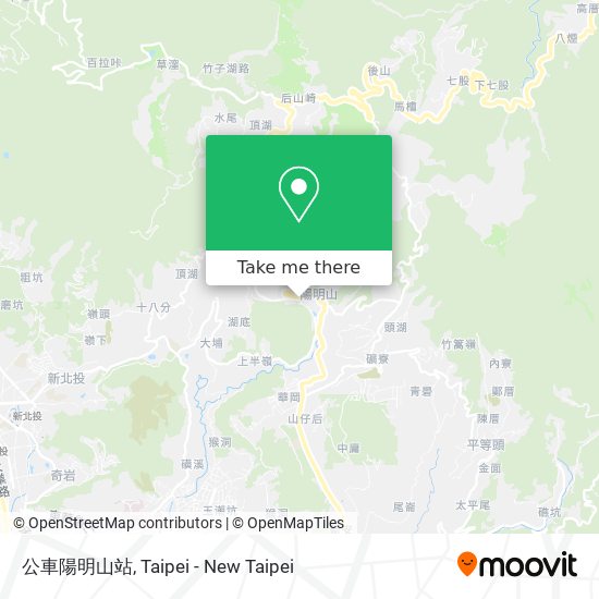 公車陽明山站 map