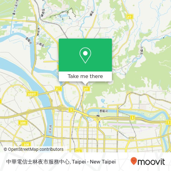 中華電信士林夜市服務中心 map