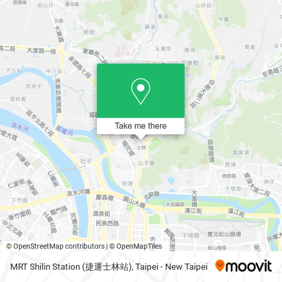 MRT Shilin Station (捷運士林站) map