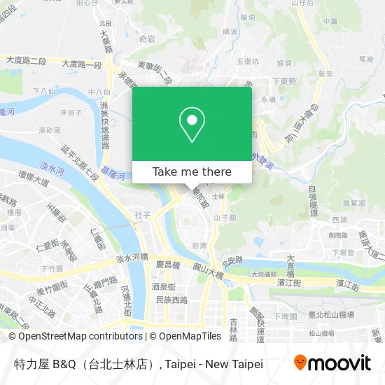 特力屋 B&Q（台北士林店） map