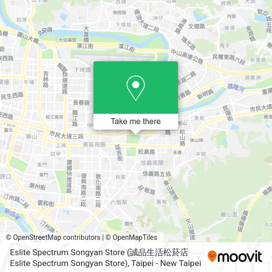 Eslite Spectrum Songyan Store map