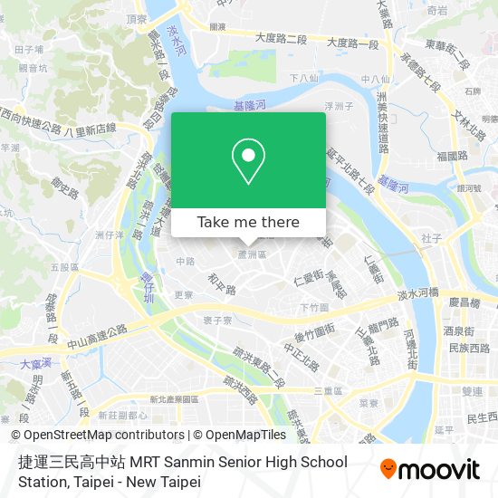 捷運三民高中站 MRT Sanmin Senior High School Station map