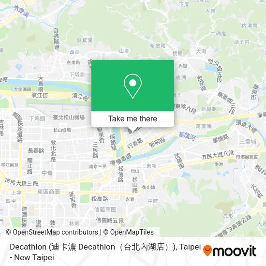 Decathlon (迪卡濃 Decathlon（台北內湖店）) map