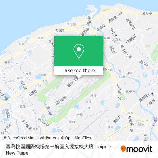 臺灣桃園國際機場第一航廈入境接機大廳 map