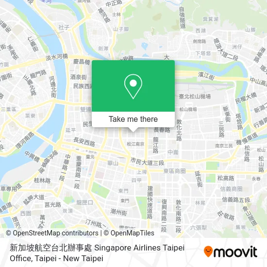 新加坡航空台北辦事處 Singapore Airlines Taipei Office地圖