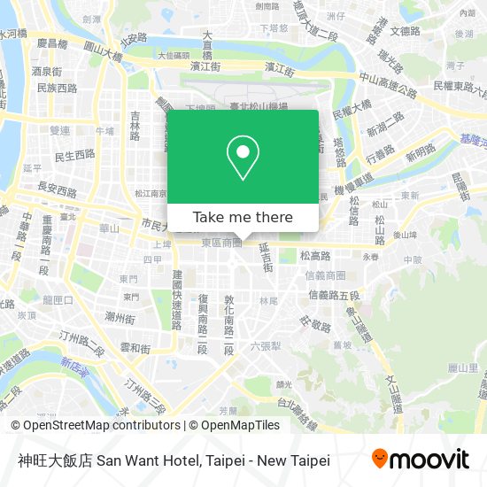 神旺大飯店 San Want Hotel map