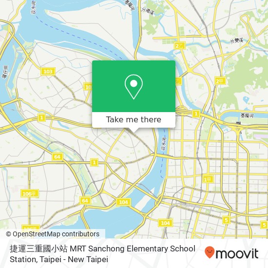 捷運三重國小站 MRT Sanchong Elementary School Station map