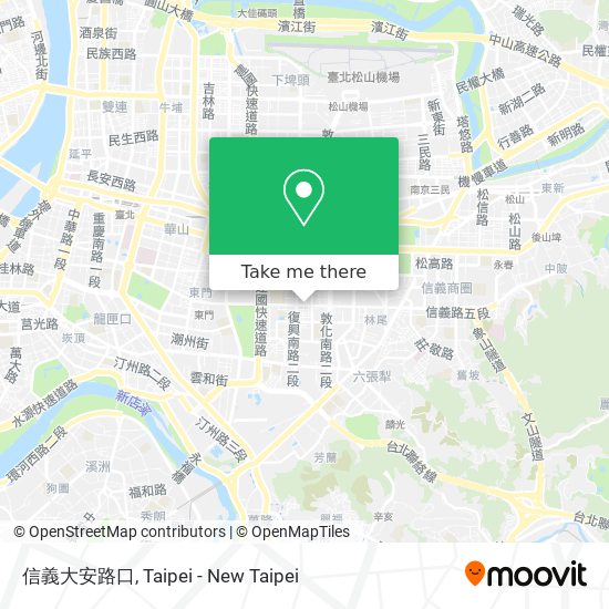 信義大安路口 map