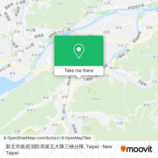 新北市政府消防局第五大隊三峽分隊地圖