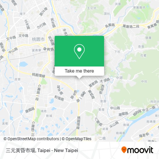 三元黃昏市場 map