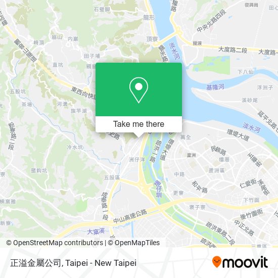 正溢金屬公司 map