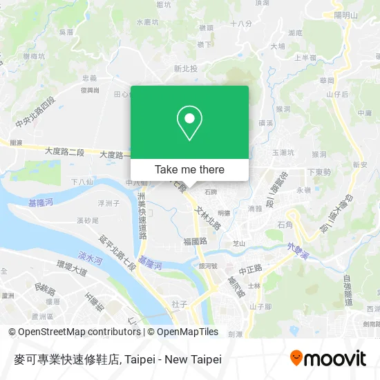 麥可專業快速修鞋店地圖