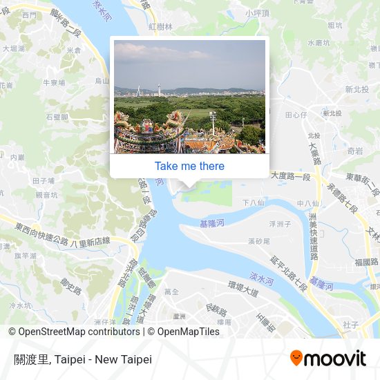 關渡里 map