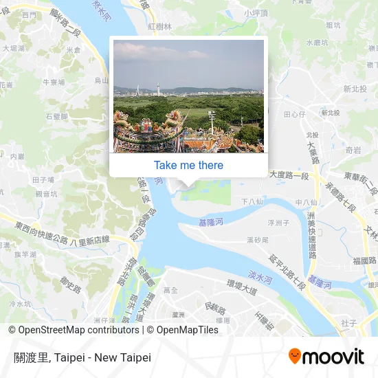 關渡里 map