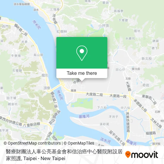 醫療財團法人辜公亮基金會和信治癌中心醫院附設居家照護地圖