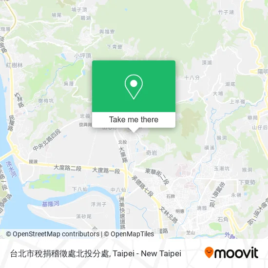 台北市稅捐稽徵處北投分處 map