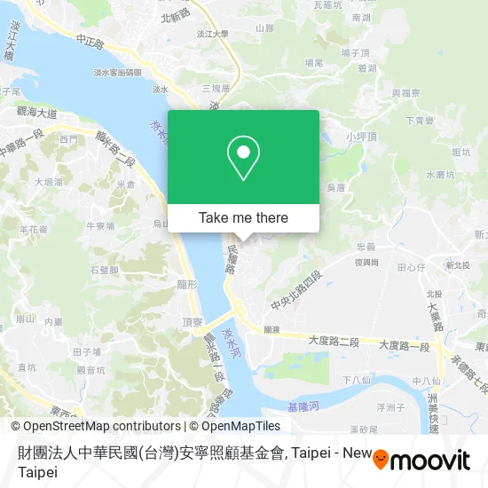 財團法人中華民國(台灣)安寧照顧基金會地圖