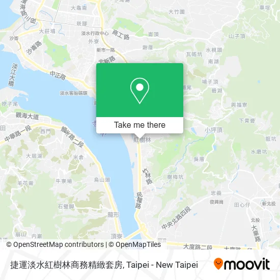 捷運淡水紅樹林商務精緻套房 map