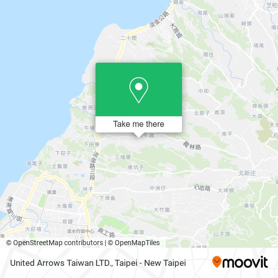 United Arrows Taiwan LTD.地圖
