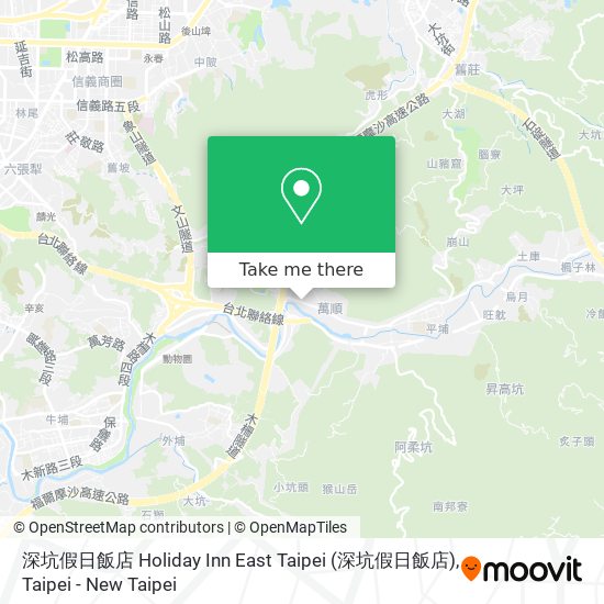 深坑假日飯店 Holiday Inn East Taipei map