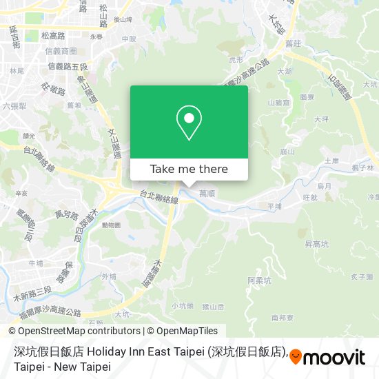 深坑假日飯店 Holiday Inn East Taipei地圖