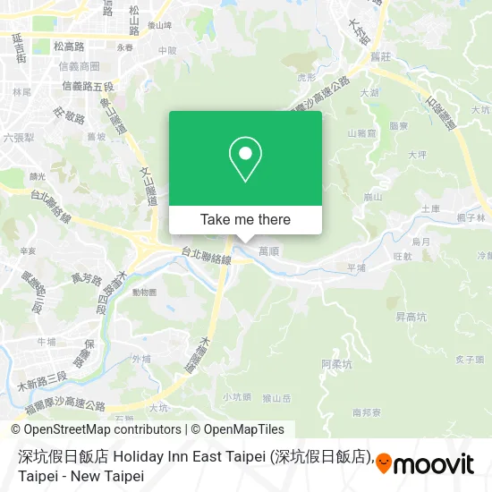 深坑假日飯店 Holiday Inn East Taipei map