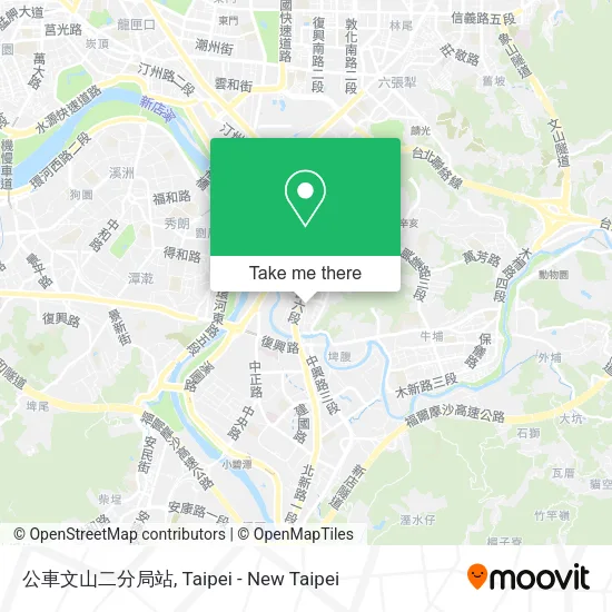 公車文山二分局站 map