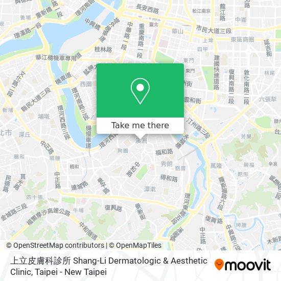 上立皮膚科診所 Shang-Li Dermatologic & Aesthetic Clinic map