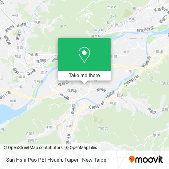 San Hsia Pao PEI Hsueh map